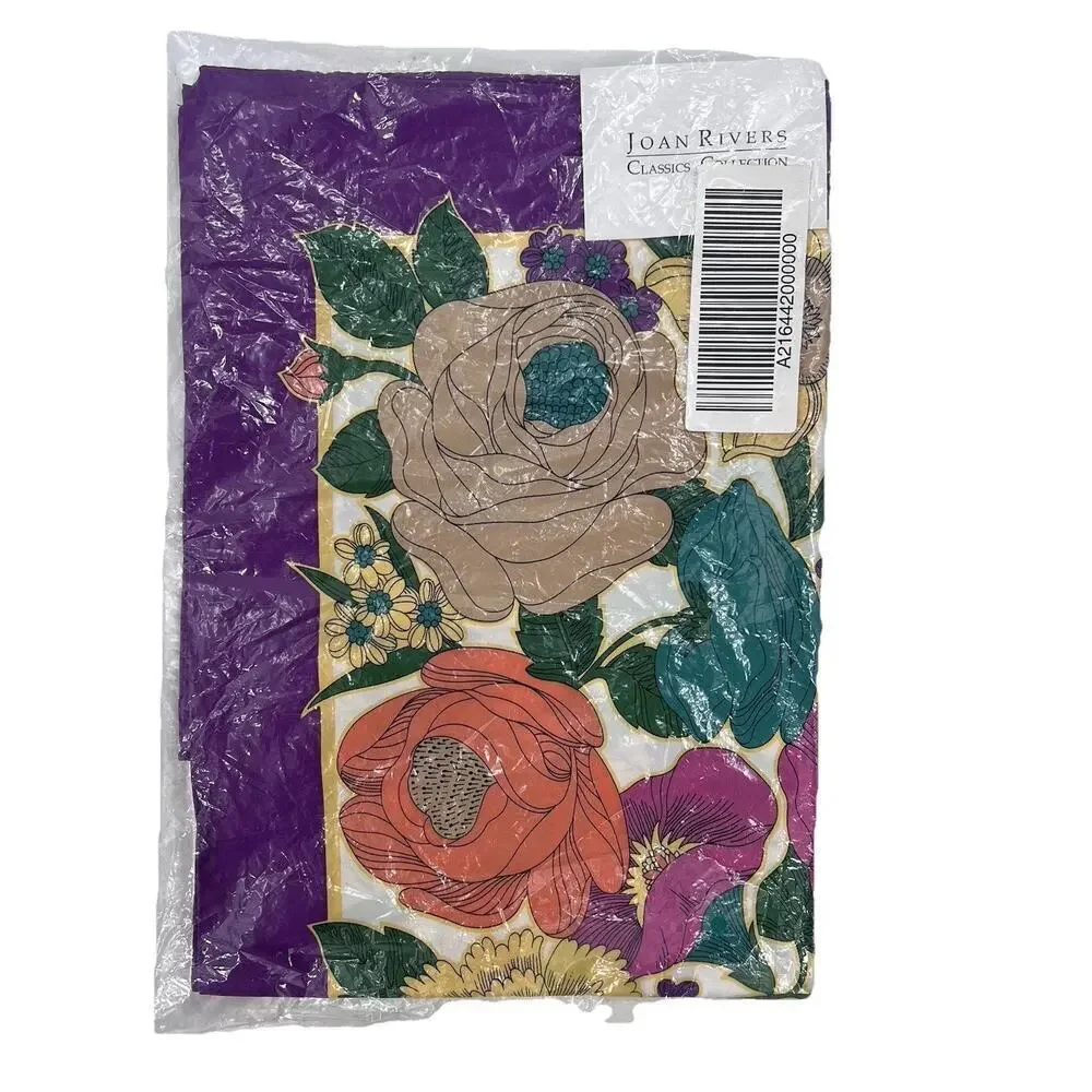 Joan Rivers Classics Collection Vintage Colorful Floral Scarf Wrap